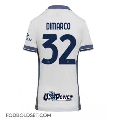 Inter Milan Federico Dimarco #32 Udebanetrøje Dame 2024-25 Kortærmet Inter Milan Federico Dimarco #32 Udebanetrøje Dame 2024-25 Kortærmet